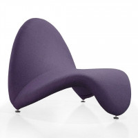 Manhattan Comfort AC009-PL MoMa Purple Wool Blend Accent Chair
